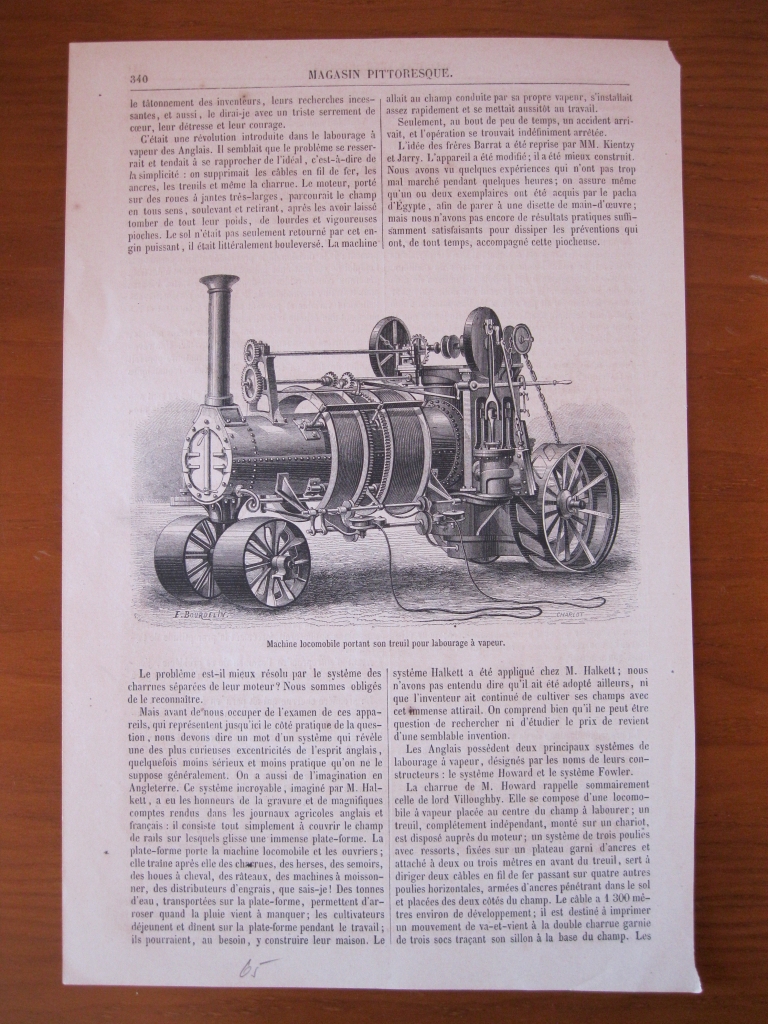 Modelo de Locomotora a vapor francesa, 1865